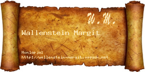 Wallenstein Margit névjegykártya