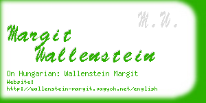 margit wallenstein business card